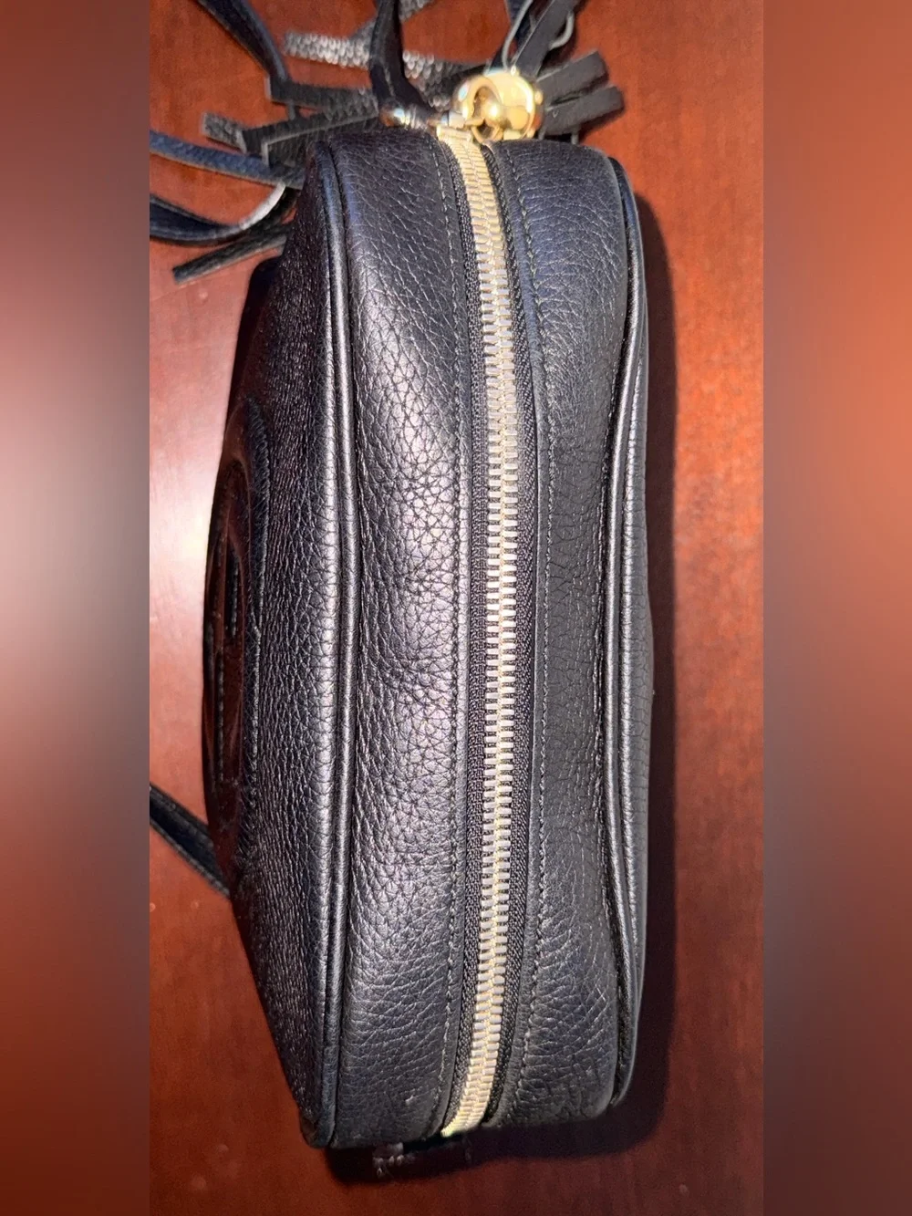 Gucci Black Soho Leather Disco Bag with Tassel - Picture 6 of 15